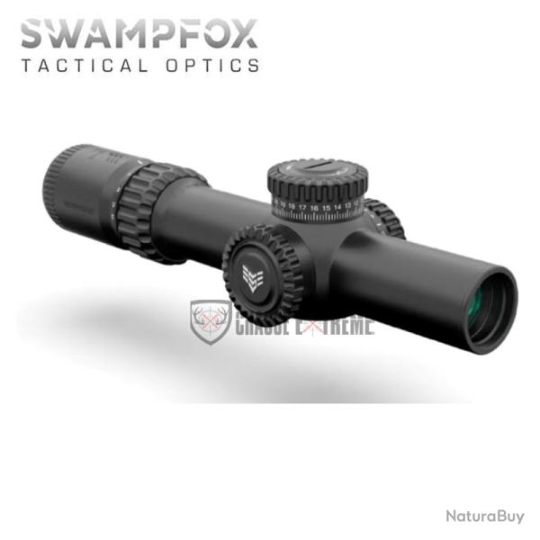 Lunette LPVO SWAMPFOX Warhorse 1-6x24 FFP Rouge IR MIL 34mm
