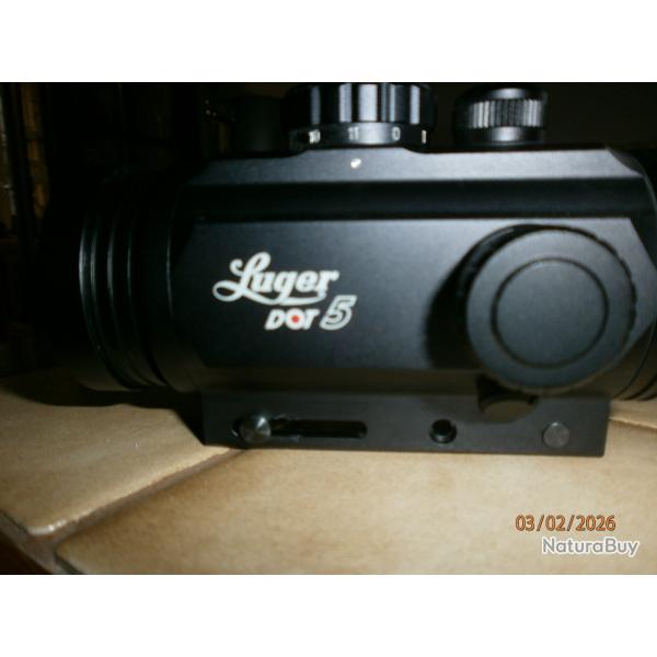 Point rouge tubulaire luger dot 5