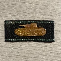 un insigne de char allemand version bronze ww2