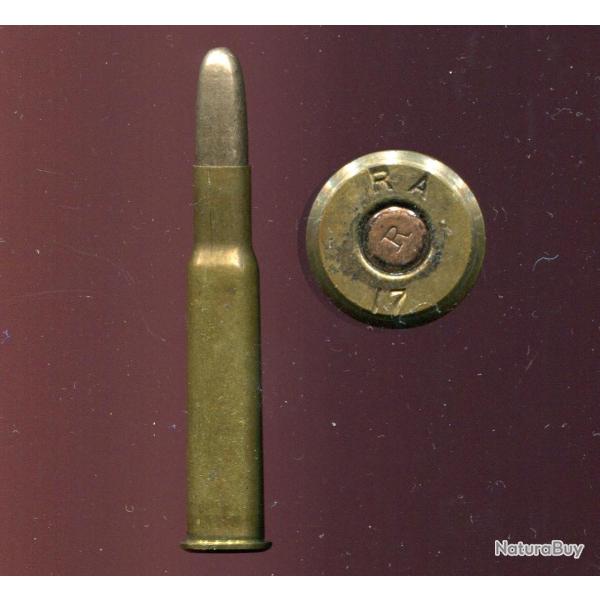 .30-40 Krag US - marquage militaire : RA 17 - balle nickel pointe arrondie - amorce cuivre marqu�e U