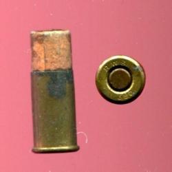 .380 Bull Dog &agrave; grenaille - conteneur carton orange - marquage : RWS 380