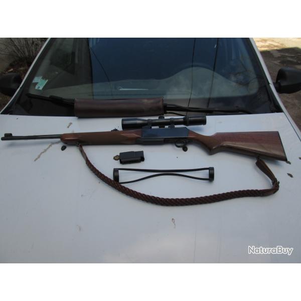 carabine semi automatique Browning BAR cal 270 winchester + lunette swarovski 2,2-9x42 +fixation