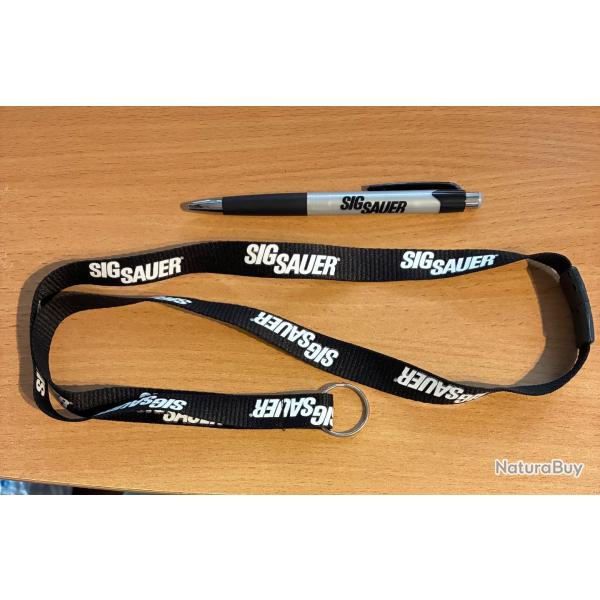 Stylo et tour de cou ��Sig Sauer��