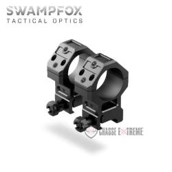 Colliers de Montage SWAMPFOX Extra Haut 30mm pour Viseur Reflex 45 Degr&eacute;s
