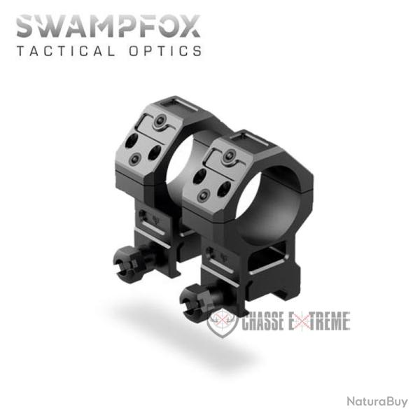 Colliers de Montage SWAMPFOX Extra Haut 30mm pour Viseur Reflex 45 Degr�s