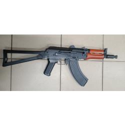 r&eacute;plique airgun AKS 74U Co2 calibre 4.5mm acier