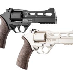 R&eacute;plique Airsoft revolver CO2 CHIAPPA RHINO 50DS 0,95J Argent