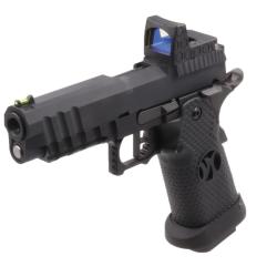 R&eacute;plique airsoft GBB HX2602 full Black gaz avec red-dot factice