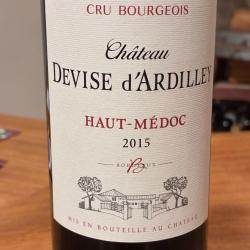 Vente Flash Chateau Devise d'Ardilley 2015 - Haut M&eacute;doc Cru Bourgeois - 1 carton de 6 bouteilles
