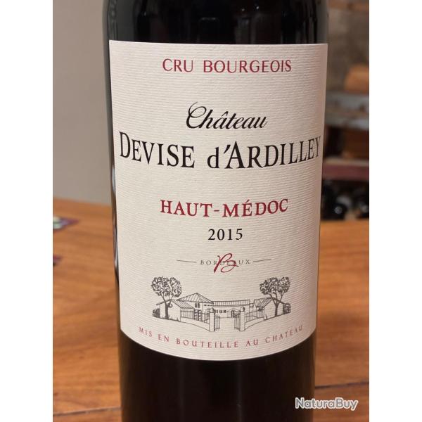 Vente Flash Chateau Devise d'Ardilley 2015 - Haut M�doc Cru Bourgeois - 1 carton de 6 bouteilles