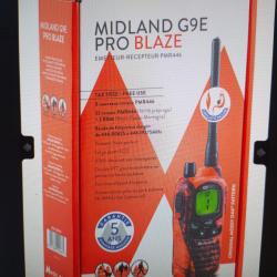 Talkie walkie Midland g9 pro blaze + oreillettes