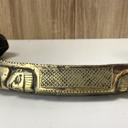 Art Ethnique Africain Grand Torque Monnaie de Prestige R&eacute;gion Kongo XIXe Si&egrave;cle