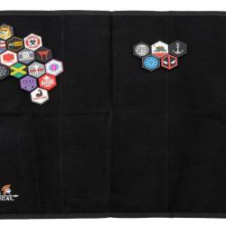 Pr&eacute;sentoir &agrave; patch noir avec 20 patchs al&eacute;atoires sentinelle gear