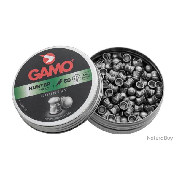 Plombs Hunter t�te ronde cal. 6,35  mm