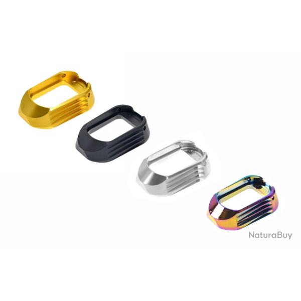 Magwell Match Grade T01 en aluminium pour Hi-Capa Argent