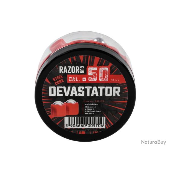 Boite de 30 balles acier Devastator pour HDR50 / TR50 calibre .50