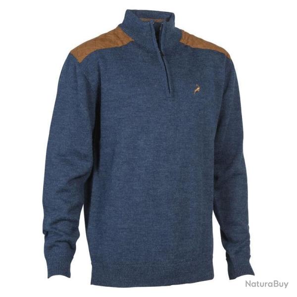 Pull de chasse Ligne Verney-Carron Fox zipp� - Bleu - 3XL