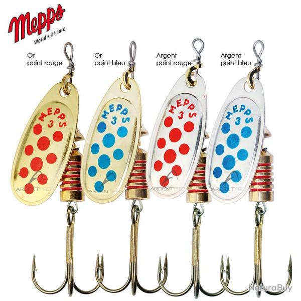 Cuiller MEPPS comet d�cor�es x1 n�00 argent points rouge