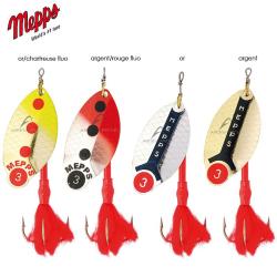 Cuiller MEPPS lusox n&deg;3 or/chartreuse fluo