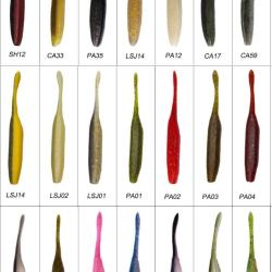 ESFISHING Pintail Leurre Souple Finess 125mm 7.8gr lpack de 3 pochettes de 5 pcs coloris au choix