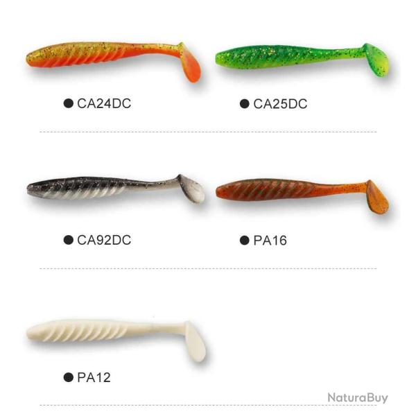 ESFISHING Leurre Souple 70mm 1.8gr pack de 3 pochettes de 12pcs coloris au choix