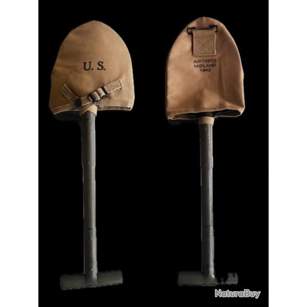 Pelle US en T mod�le 1910 avec sa housse Reproduction