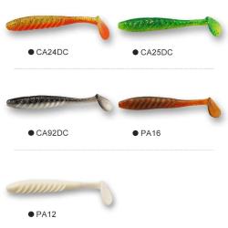 ESFISHING Leurre Souple 100mm 4.7gr pack de 3 pochettes de 6pcs coloris au choix