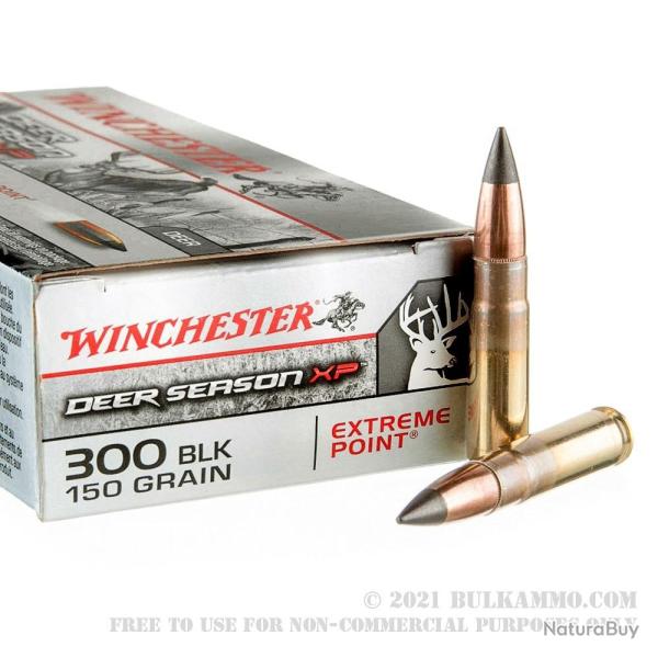 WINCHESTER 300 BLACK Deer Season XP 150GR - Boite 20 unit�s