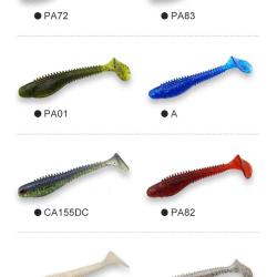 Pack 2 Pochettes Leurres Souples (12 pcs) - 100mm - Coloris au Choix