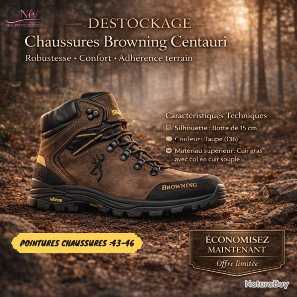 DESTOCKAGE Chaussures Browning Centauri Livraison offerte