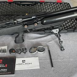 Aselkon MX8 EVOC CAL.6.35mm avec bipied et 3 chargeurs