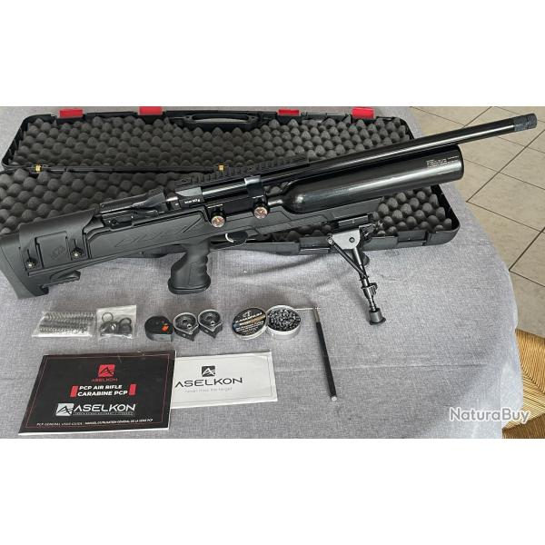 Aselkon MX8 EVOC CAL.6.35mm avec bipied et 3 chargeurs