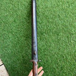 Ba&iuml;onnette britannique Pattern 1907 - Enfield - Mars 1915 - WWI - Avec fourreau