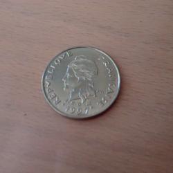 monnaie 10 francs polyn&eacute;sie fran&ccedil;aise  1997