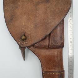 Holster cuir pour pistolet Su&eacute;dois "HUSQVARNA M1907" et "BROWNING 1903".
