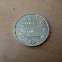 monnaie 2 F polyn&eacute;sie fran&ccedil;aise  1997  alu