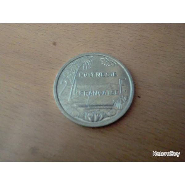 monnaie 2 F polyn�sie fran�aise  1997  alu