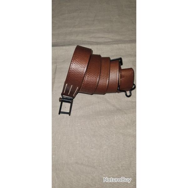 bretelle en cuir marron claire  pour   G98  (01*01)