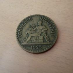 monnaie r&eacute;publique fran&ccedil;aise bon pour 2 francs  1925