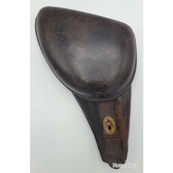 Holster cuir noir :  "jambon" pour r�volver d'ordonnance 1892.