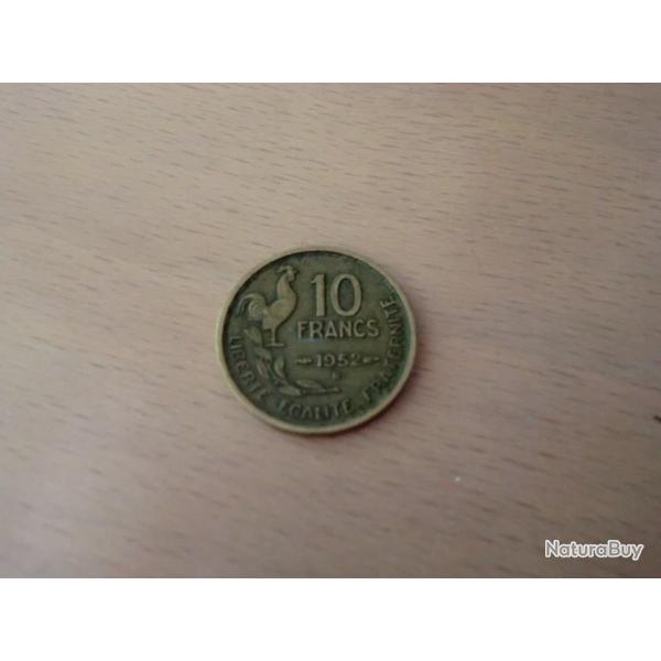 monnaie r�publique fran�aise 10 francs  1952 B