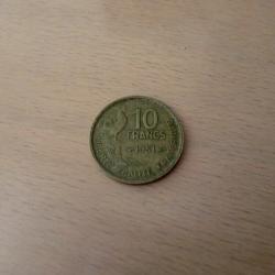 monnaie r&eacute;publique fran&ccedil;aise 10 francs  1951