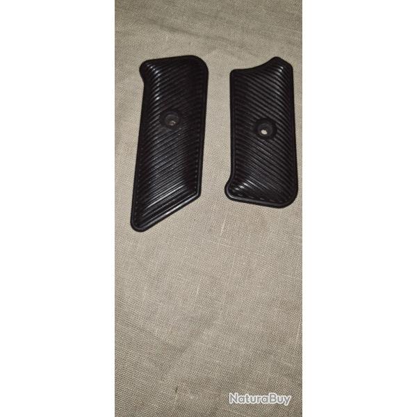 Paire de  plaquettes pour STG rouge/marron