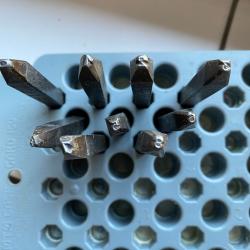 Jeu de chiffres &agrave; frapper r&eacute;glementaire de 3 mm