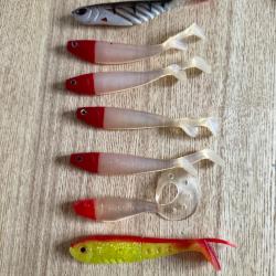 Vend 7  leurres souple