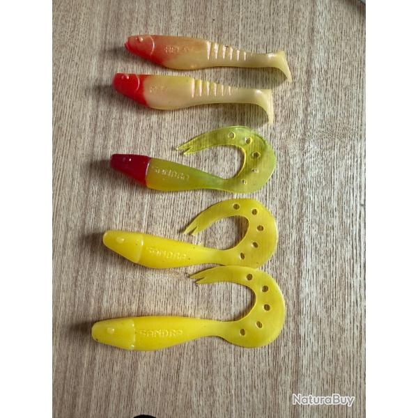 Vend 5 leurres souple