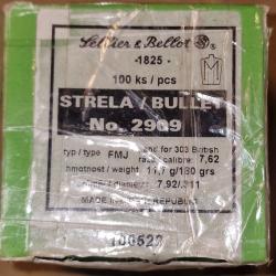 Ogive S&B cal. 311 180gr FMJ (x100) pour 303 British HILMAR SUPER DESTOCK !!!