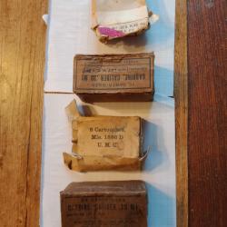 Lot de 4 bo&icirc;tes vides de balles