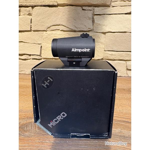 Point Rouge Aimpoint Micro H1 Noir 2 MOA + 1 � sans r�serve.
