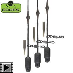 Kit Montage Fox Edges Naturals Heli-Clip Submerge (par 3) 30lbs